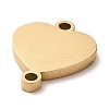 Ion Plating(IP) 304 Stainless Steel Love Connector Charms STAS-E199-09G-2