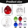 SOFPLATE Teardrop Transparent K9 Glass Pendants GLAA-SP0001-22-2