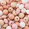 80Pcs 8 Style Food Grade Eco-Friendly Silicone Beads SIL-TA0001-04-13
