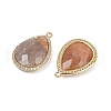 Natural Sunstone Faceted Pendants G-K347-12G-05-2