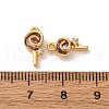 Brass Micro Pave Cubic Zirconia Pendants KK-K382-25G-01-3