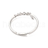 Non-Tarnish 304 Stainless Steel Word Adjustable Ring RJEW-L107-028P-3