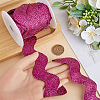 Gorgecraft 5 Yards Polyester Wavy Fringe Trim Ribbon OCOR-GF0003-45D-3