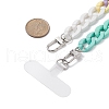 Acrylic Curb Chain Mobile Strap HJEW-JM00976-2