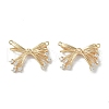 Brass Micro Pave Clear Cubic Zirconia Pendants KK-H482-06G-1