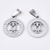 201 Stainless Steel Pendants STAS-N089-47P-2