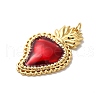 Rack Plating Brass Enamel Pendants KK-G504-25B-03-2