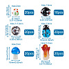 Craftdady 116Pcs Handmade Lampwork Beads LAMP-CD0001-10-7