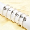 304 Stainless Steel Charm Bracelets for Women BJEW-C098-14P-2