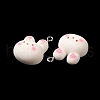 Cartoon Opaque Resin Pendants RESI-R440-02-4