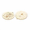 Brass Micro Pave Clear Cubic Zirconia Pendants KK-S356-738-2