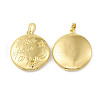 Rack Plating Brass Locket Pendants KK-G452-01G-1