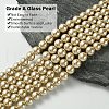 Eco-Friendly  Dyed Glass Pearl Round Bead Strands X-HY-A002-8mm-RB021-3