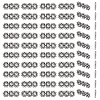 GOMAKERER 100Pcs Tibetan Style Alloy Spacer Bars TIBE-GO0001-08-1