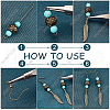 SUNNYCLUE DIY Gemstone and Leaf Dangle Earring Making Kit DIY-SC0018-94-4