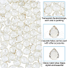 FIBLOOM Electroplate Transparent Glass Beads Strands EGLA-FI0001-01A-4