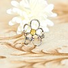 Hollow Flower Alloy Open Cuff Ring FS-WGDF3EE-01-2