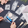 Fingerinspire 5Pcs 5 Styles Rectangle Transparent PVC Cosmetic Pouches AJEW-FG0004-33-3