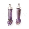 Natural Amethyst Pendants G-K322-01C-2