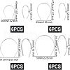 Fingerinspire 24Pcs 4 Style Iron Dolls Hair Hoop DIY-FG0002-74-2