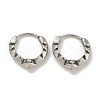 316 Surgical Stainless Steel Hoop Earrings for Women and Men EJEW-D096-20E-AS-1