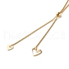 Heart Lariat Necklace for Girl Women NJEW-JN03710-4