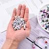 240Pcs 6 Style Opaque Acrylic European Beads OPDL-YW0001-01-7
