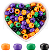 SOFPLATE 800Pcs 4 Colors Halloween Opaque Plastic Beads KY-SP0001-08-1
