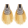 SUPERFINDINGS 2Pcs Iron Tassel Epaulettes AJEW-FH0004-47-1