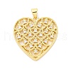 Brass Micro Pave Cubic Zirconia Pendants KK-D325-31G-1