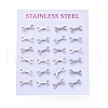 304 Stainless Steel Stud Earrings EJEW-H368-40P-3