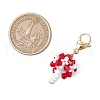 Handmade Glass Seed Beaded Pendant Decorations HJEW-MZ00202-01-3