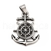Tibetan Style 304 Stainless Steel Pendants STAS-K243-11AS-1