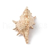 Electroplate Spiral Shell Big Pendants BSHE-C004-06G-2