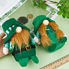 Gorgecraft 2Pcs 2 Style Saint Patrick's Day Cloth Gnome Faceless Doll DJEW-GF0001-63-3