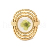 304 Stainless Steel Open Cuff  Rings for Women RJEW-M020-05G-02-2