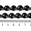 Natrual Black Jade Beads Strands G-B094-A24-01-5