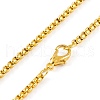 Cross 201 Stainless Steel Pendant Necklaces NJEW-F320-02G-3