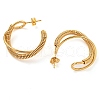 PVD Vacuum Plating 202 Stainless Steel Hoop Earring EJEW-H003-30G-2