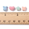 40Pcs 4 Styles Flocky Acrylic Bunny Beads OACR-FS0001-40-6