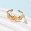 304 Stainless Steel Cuff Rings RJEW-P150-15G-2