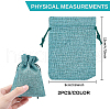 Burlap Packing Pouches Drawstring Bags ABAG-BC0001-15-2