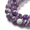 Natural Amethyst Beads Strands G-M445-8MM-01E-3