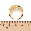 Brass Micro Pave Cubic Zirconia Cuff Rings RJEW-D307-05G-C-3