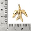 304 Stainless Steel Rhinestone Pendants STAS-V015-05G-3