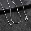 Tarnish Resistant 304 Stainless Steel Snake Chain Necklaces STAS-M174-019P-4