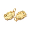 Rack Plating Eco-Friendly Brass Micro Pave Cubic Zirconia Pendants KK-A177-25G-3