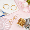 10M Round Brass Wires CWIR-WH0007-18G-5