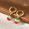 Brass Hoop Earrings EJEW-S251-04E-G-3