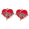 Alloy Enamel Pendants ENAM-C008-09KCG-2
